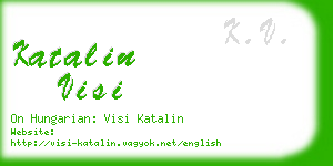 katalin visi business card